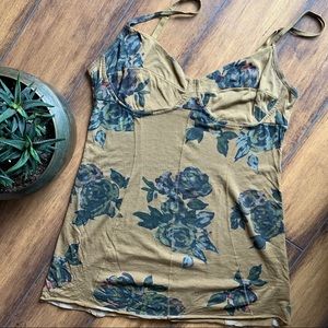 Aritzia Wilfred Floral Bustier Top